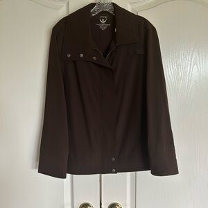 Zenergy by Chico’s Neema Quilt brown halftime jacket size 3 XL New with tags